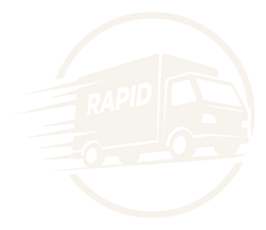 Rapid Cleanouts — speeding truck logo